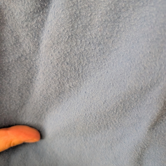 L.L. Bean Vintage Chamois Heavy Neptune Blue Flannel Button Down Size Medium - Picture 4 of 7